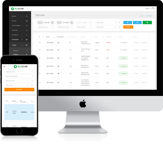 Facturación en software para empresas de control de plagas y sanidad ambiental