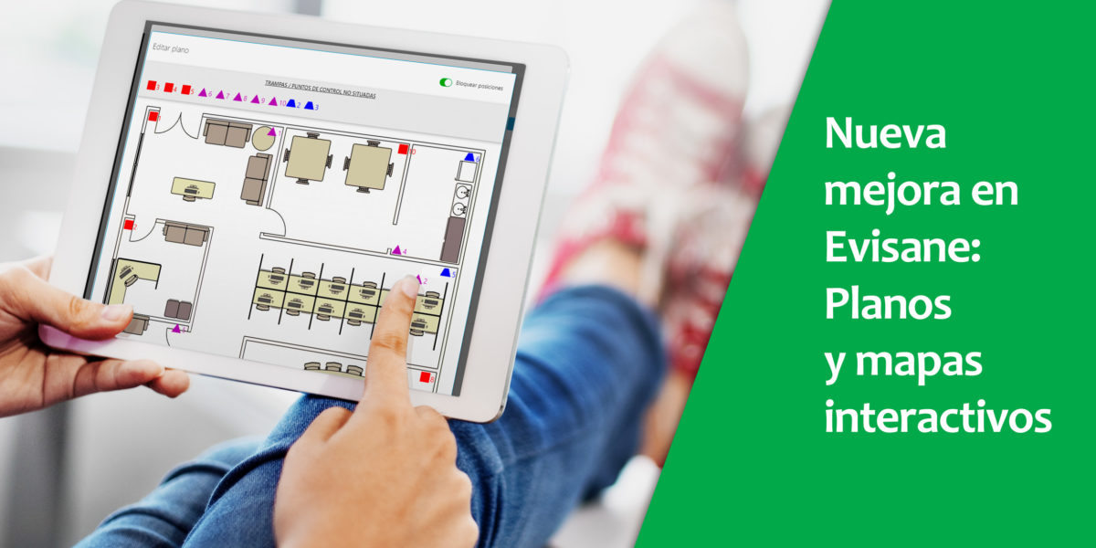 Planos y mapas con puntos de control en software para empresas de control de plagas y sanidad ambiental