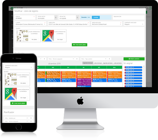 Software para empresas de control de legionella y control de plagas