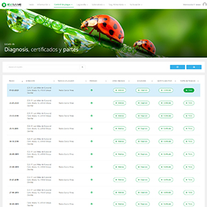 Software para empresas de control de plagas y sanidad ambiental