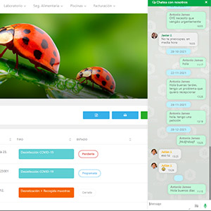 Software para empresas de control de plagas y sanidad ambiental